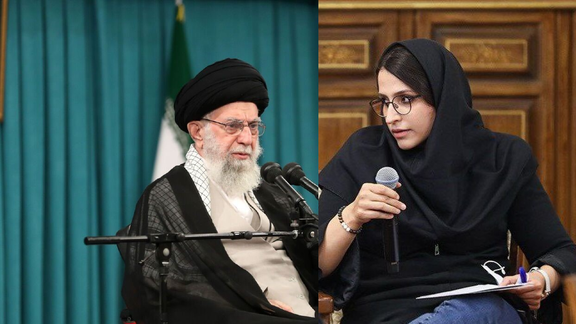 ناشطة طلابية إيرانية للمرشد: يا خامنئي توقف عن خداع الناس والدعوة إلى الانتخابات