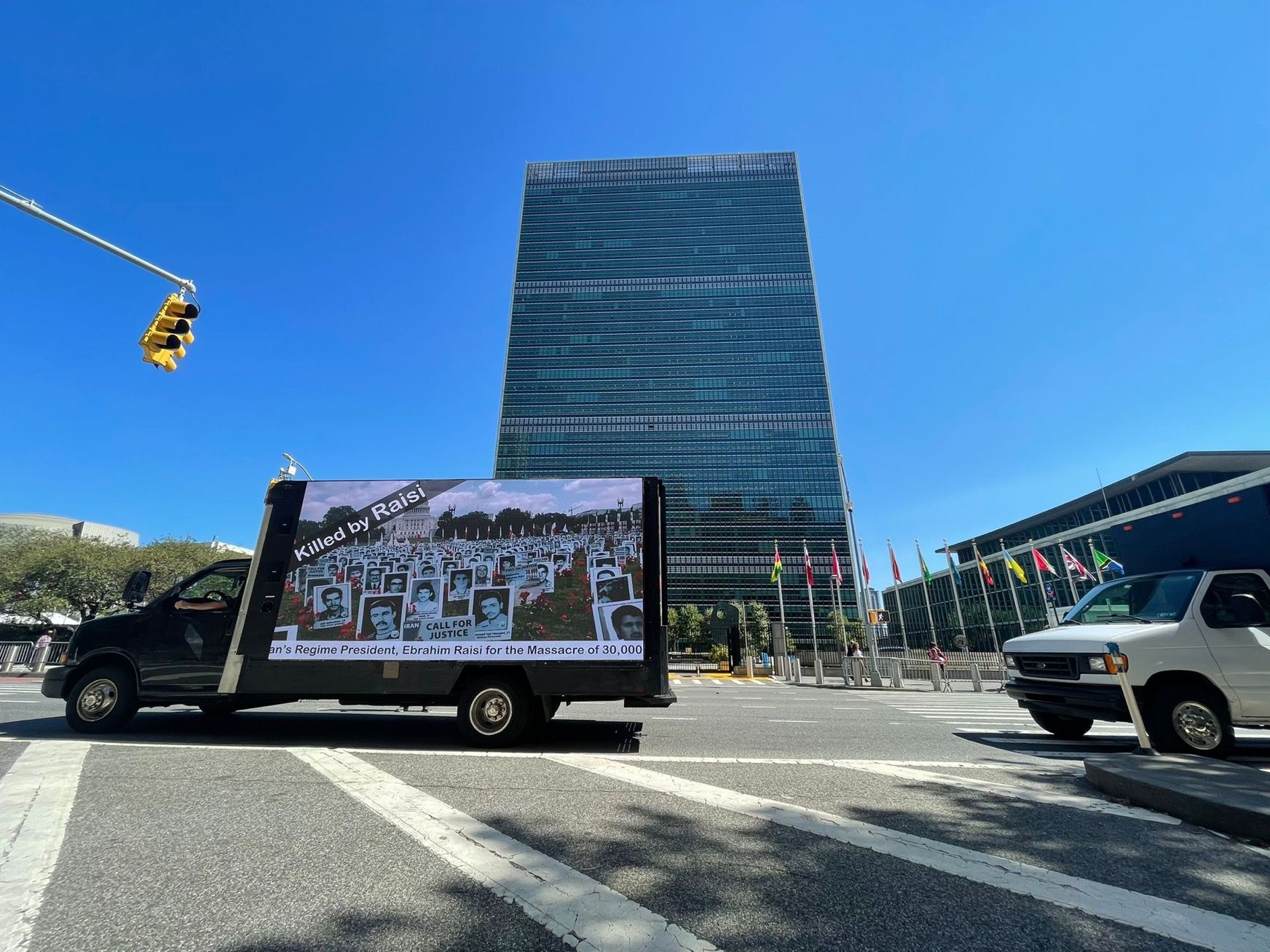 استمرار الاحتجاجات على الحضور المحتمل للرئيس الإيراني اجتماع الأمم المتحدة في نيويورك