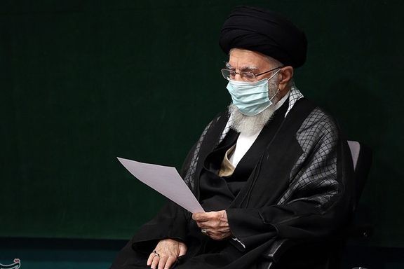Iran Supreme Leader Ali Khamenei at a ceremony on September 16, 2022