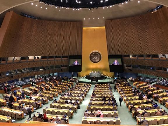 A plenary meeting of the Tenth Review Conference of the Treaty on the Non-Proliferation of Nuclear Weapons (NPT) in New York from on August 1, 2022