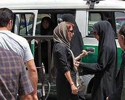 A hijab patrol police van stopping women on the street and detaining many