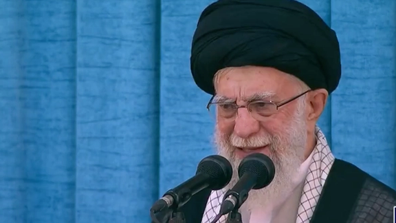 Iran's Supreme Leader Khamenei speaking on June 3, 2024