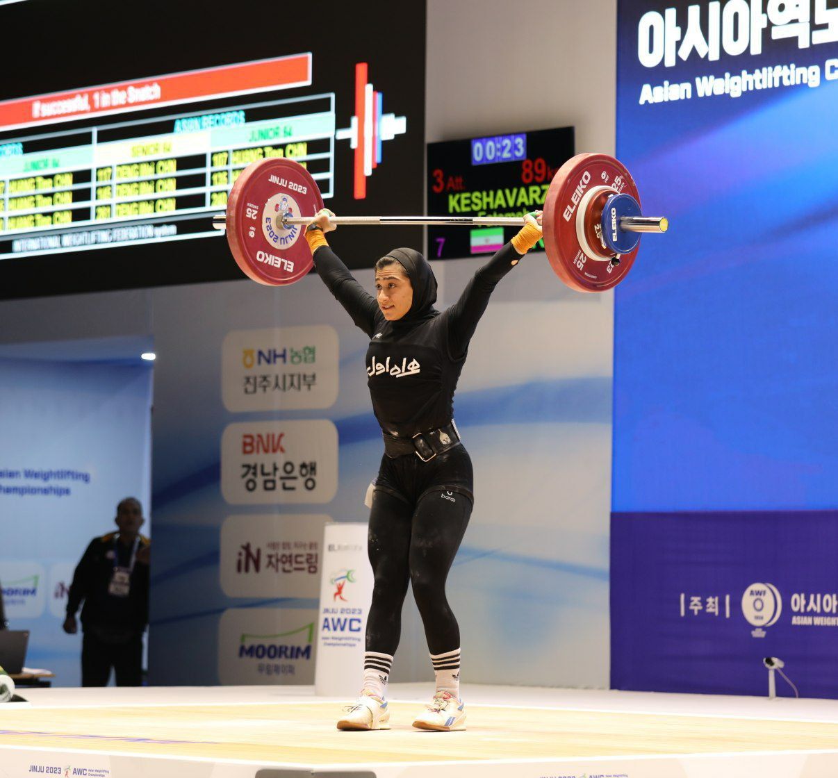 اولین مدال دختران وزنه‌بردار ایران در کره‌جنوبی برای کشاورز