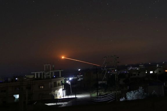 A file photo of an undated Israeli attack on targets in Syria
