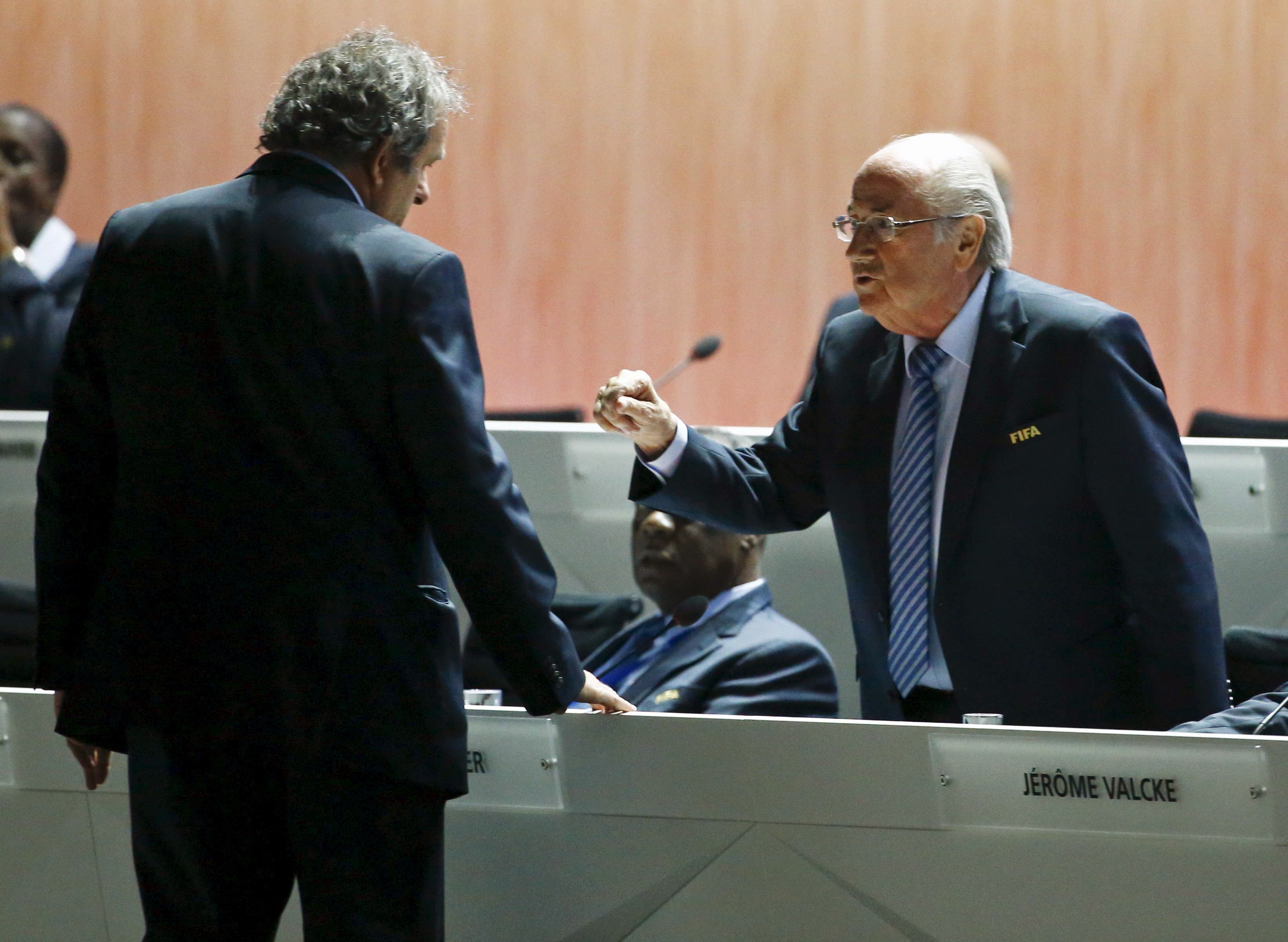 سپ بلاتر و میشل پلاتینی