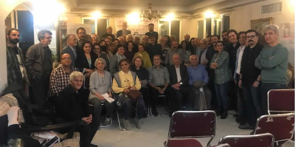 A gathering of Kanoon-e Nevisandegan-e Iran in Tehran (November 2023) 