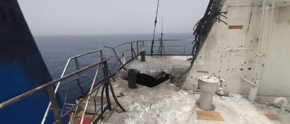 تصاویری از حمله به کشتی مرسر استریت در رسانهها منتشر شده که حاکی از حمله پهپادی است