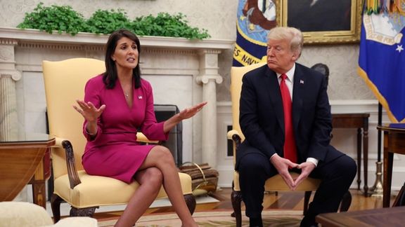 هیلی در انتخابات مقدماتی در واشینگتن ترامپ را شکست داد