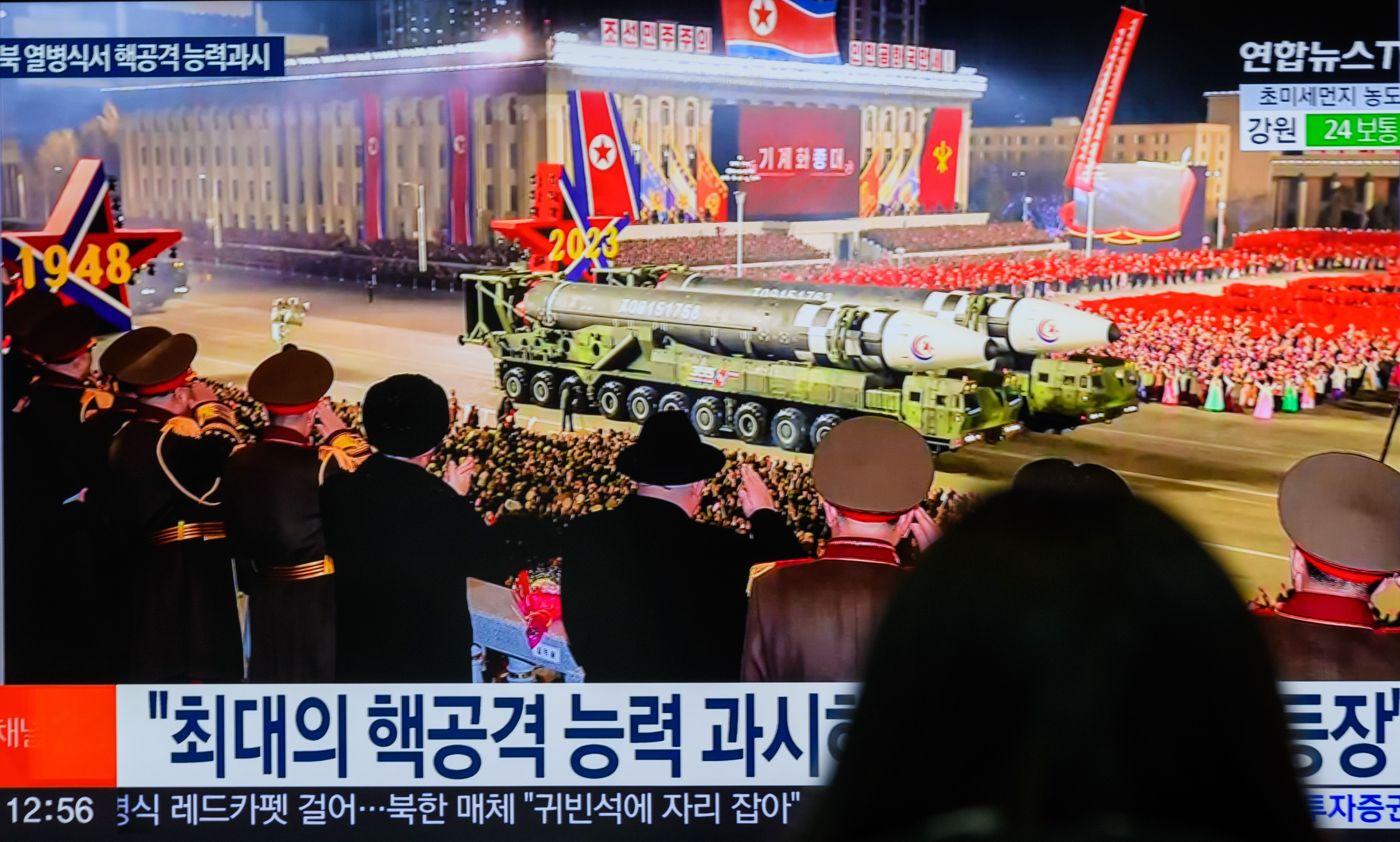 نمایش موشک قاره‌پیمای کره شمالی با سوخت جامد با «برد تا آمریکا»