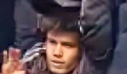 A video grab reportedly showing the assailant in Tuesday attack. April 5, 2022