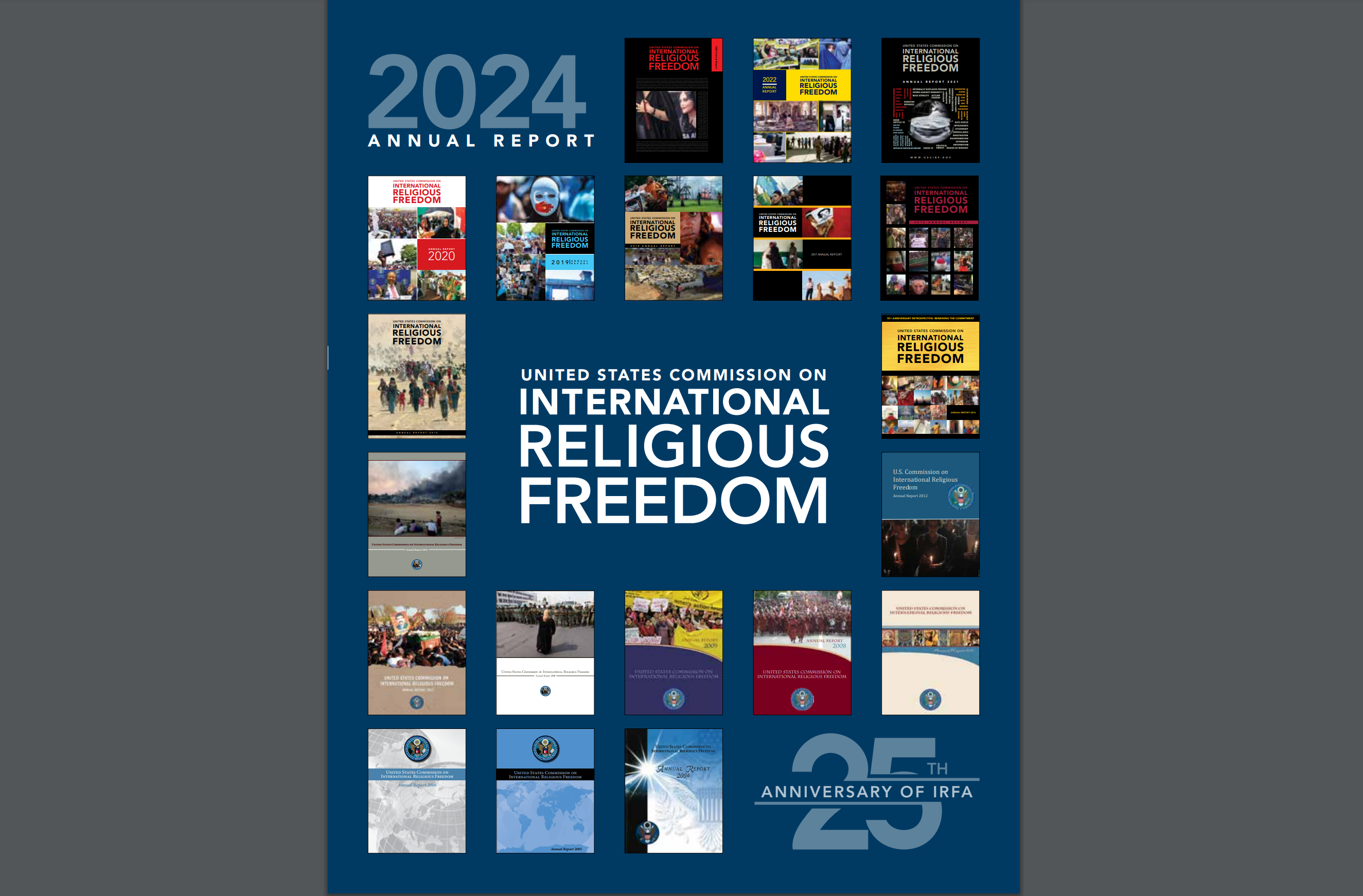 Cover of annual report of the US commission on international religious freedom