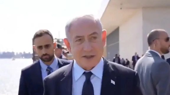 Israeli Prime Minister Benjamin Netanyahu during speaking to Iran International in New York on September 21, 2023