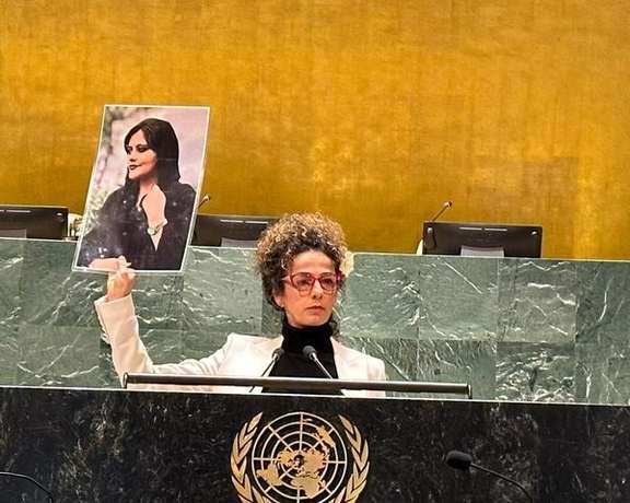 Iranian prominent activist Masih Alinejad at the UN