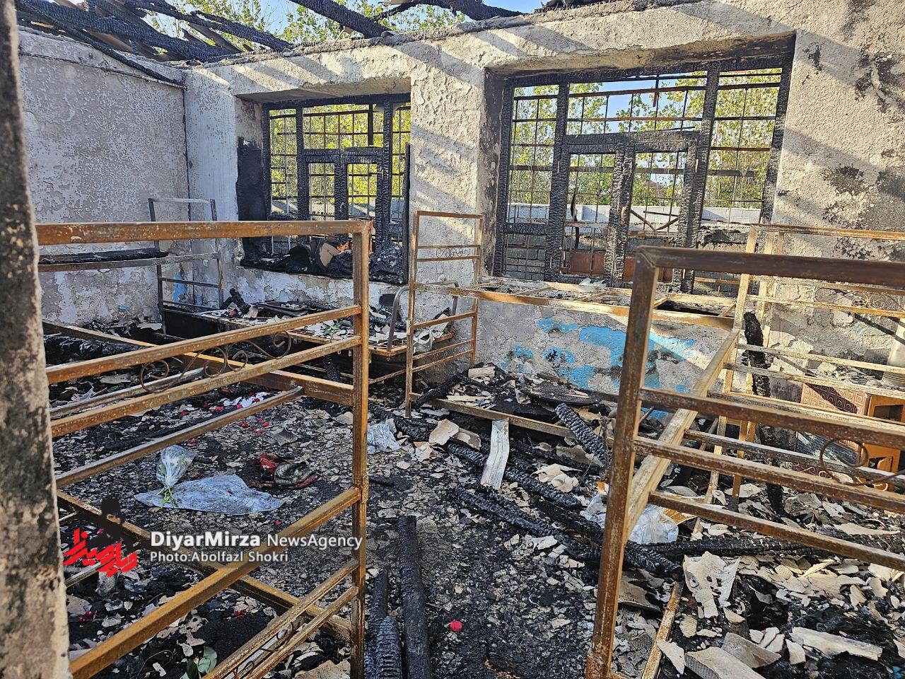 اعلام پلیس:‌ آتش‌سوزی مرگ‌بار کمپ ترک اعتیاد لنگرود عمدی بود، متهم بازداشت شد