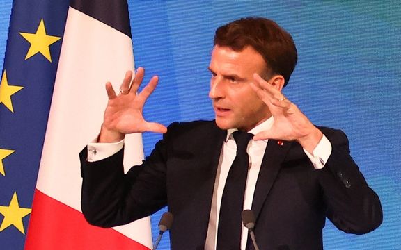 امانوئل مکرون: خواهان تحریمهای هدفمند علیه سپاه و مقامهای جمهوری اسلامی هستیم