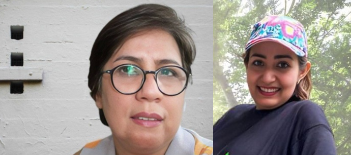 سوزان عیدمحمدزادگان و نیوشا بدیعی‌ثابت