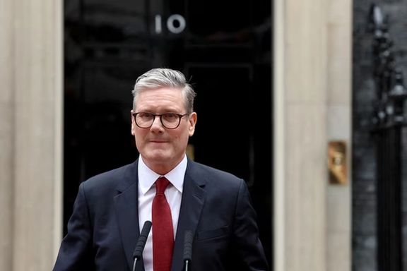 Incoming British Prime Minister Keir Starmer delivers a speech at Number 10 Downing Street, following the results of the election, in London, Britain, July 5, 2024.