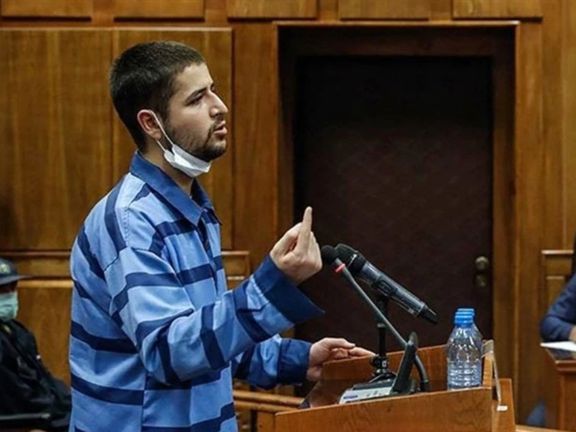Mohammad Qobadlou in court. Undated