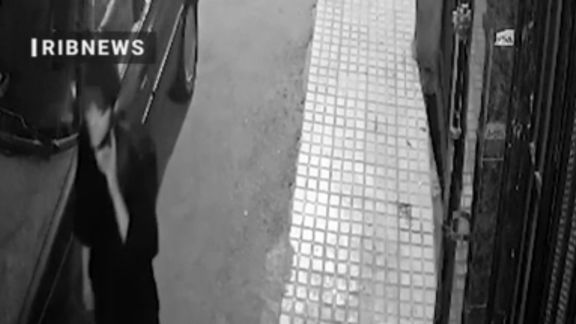 Screengrab of CCTV footage released by Iran's Judiciary claiming it's Nika Shakarami