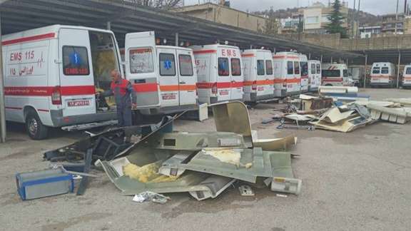 A depot of worn-out ambulances in Tehran, Iran