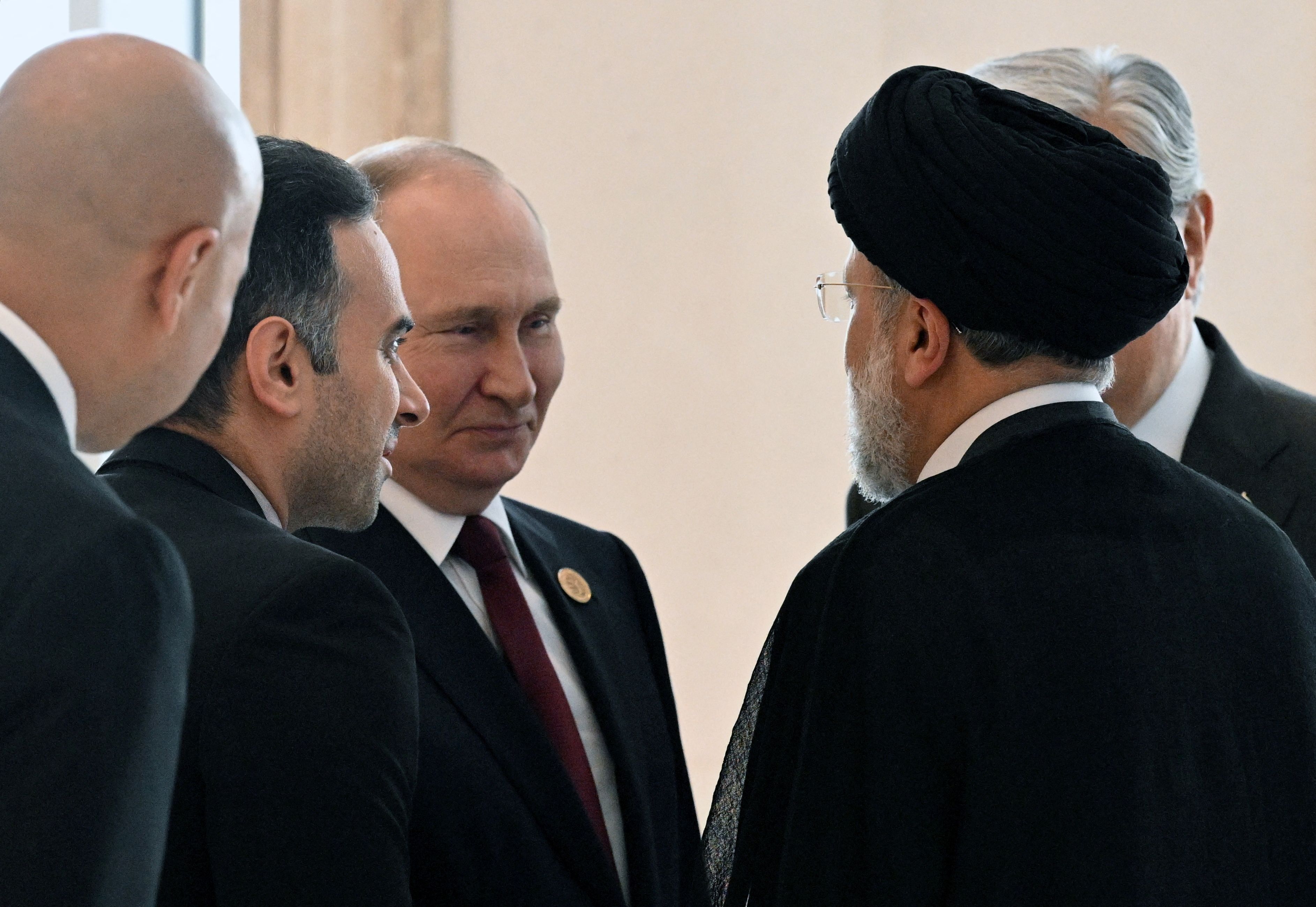 Putin and Iran's Raisi meeting in the Caspian Summit on June 29, 2022