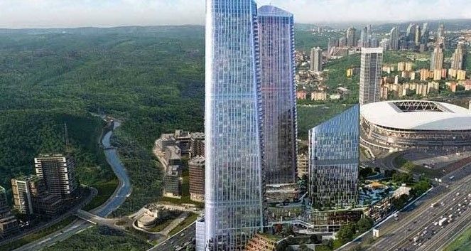 Sky Land high-rise apartments in Turkey. Undated