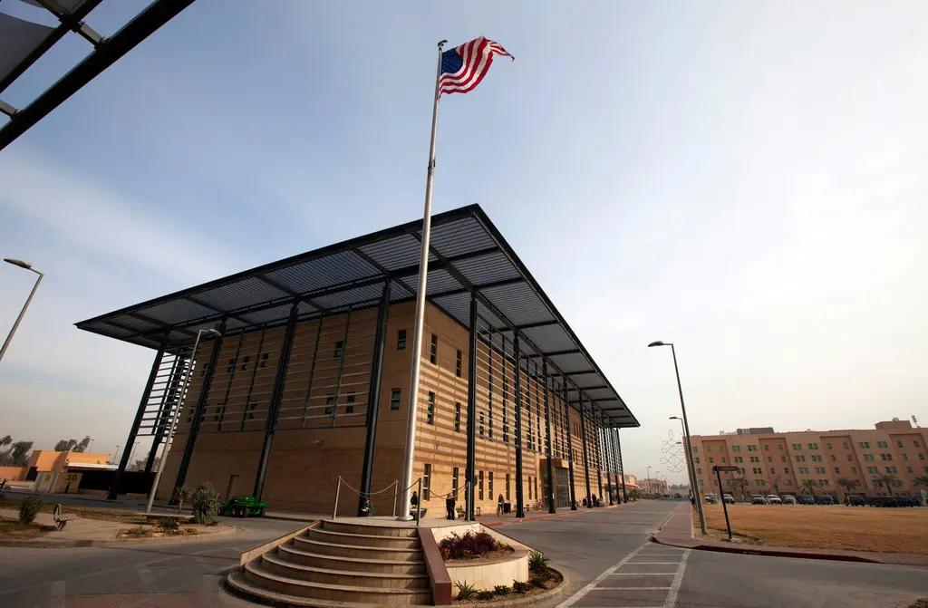 File photo of the American Embassy in Baghdad