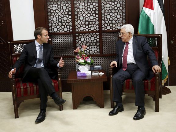 دیدار امانوئل مکرون و محمود عباس در رامالله، شهریور ۱۳۹۴