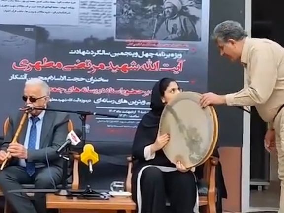 توضیح مطهری درباره ممانعت از دفنوازی یک زن: خانمها به لاک غلیظ ناخن آن زن اعتراض داشتند