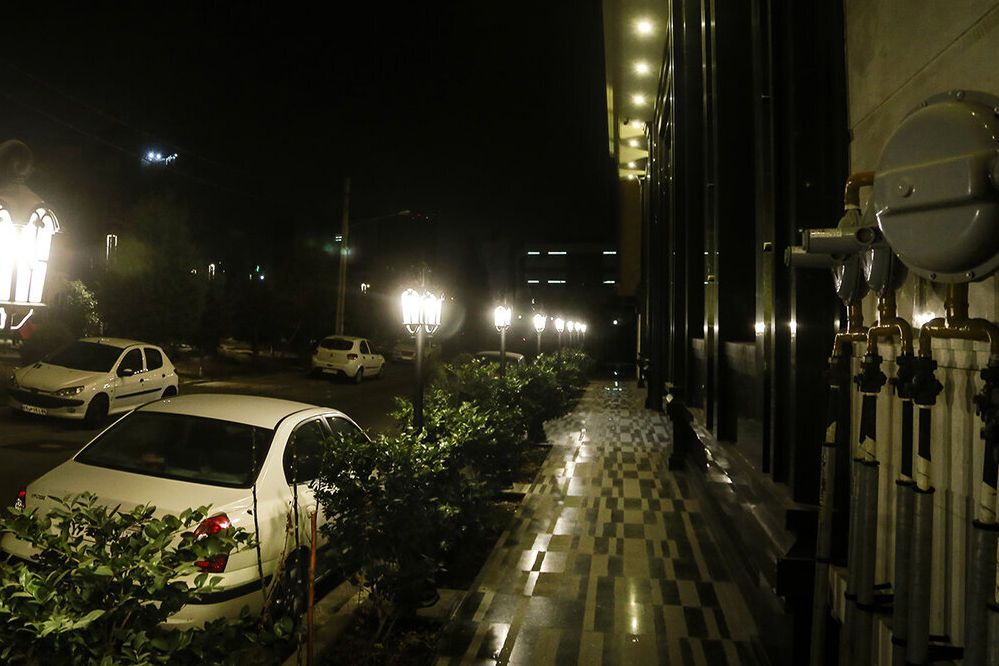 Streetlights in Tehran  