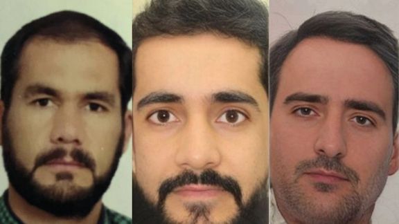 Left to right- Farhad Shakeri, Abdolhakim Azim Gorgij and Abdolrahman Gorgij.