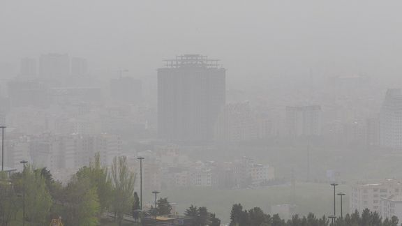 Air pollution seen in Tehran in April 2022