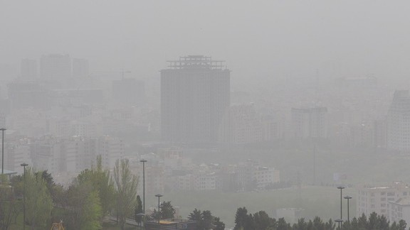 Air pollution seen in Tehran in April 2022