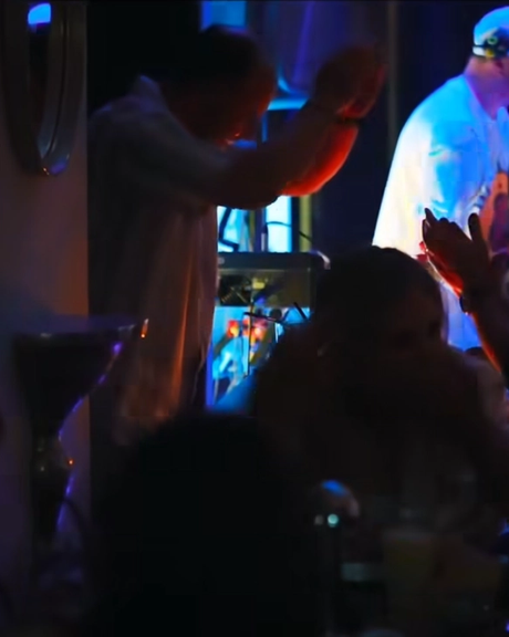 A man dancing in a night club in Tehran