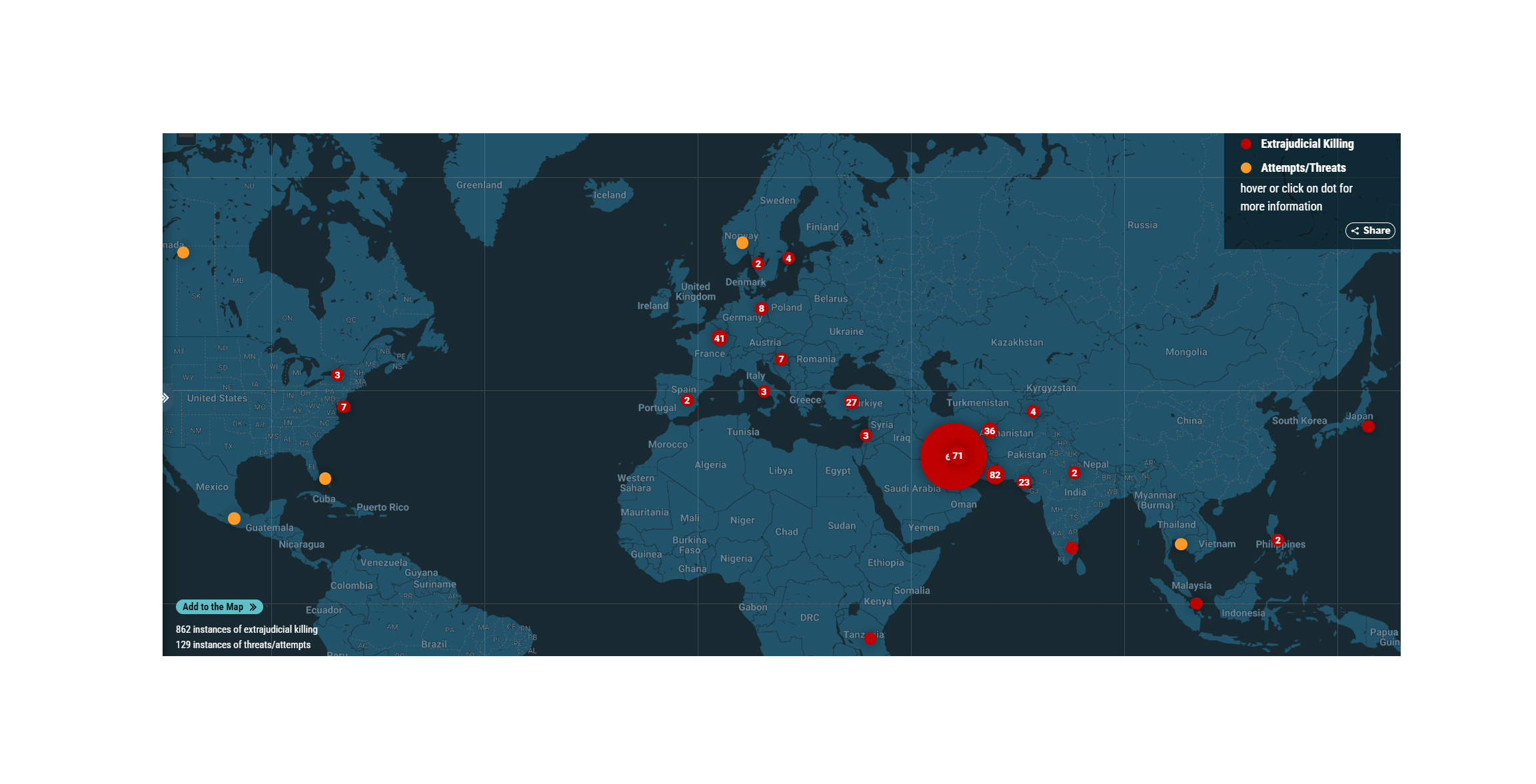 Abdorrahman Boroumand Center launches interactive mapping project unearthing 45 years of State-sponsored violence by the Islamic Republic of Iran within its borders and around the world.