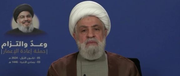 نعيم قاسم يشكر طهران على المساعدات.. وبزشكيان يشكو من عجز الإعانات المالية للإيرانيين