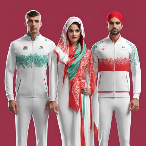 AI-generated images for Iranian athletes (Undated)