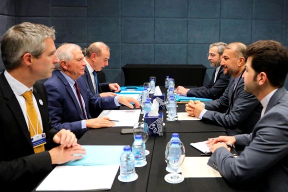 Iran's Foreign Minister Hossein Amir Abdollahian meets with High Representative of the European Union for Foreign Affairs and Security Policy Josep Borrell in Amman, Jordan December 20, 2022.