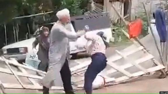 Video Showing Cleric Beating Elderly Woman Goes Viral In Iran