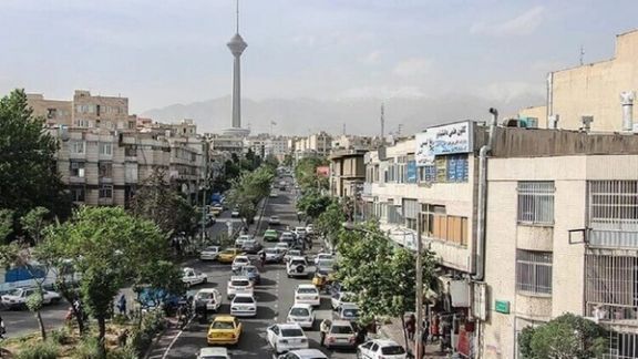 A view of Bisotun Street in central Tehran