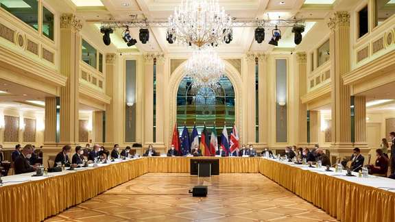 Iran nuclear talks in Vienna in April 2021. FILE PHOTO