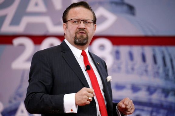 Current Trump aide Sebastian Gorka speaks annual at the annual Conservative Political Action Conference (CPAC) in 2018.