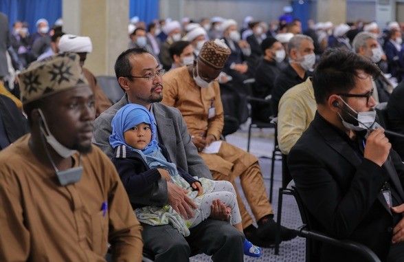 Some foreign participants listening to Khamenei's speech, Sept. 3, 2022
