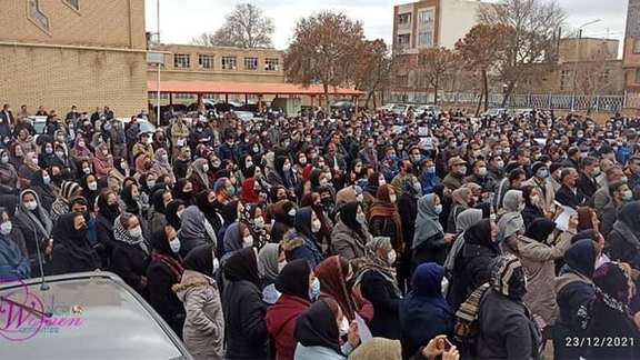 A demonstration by Iranian teachers