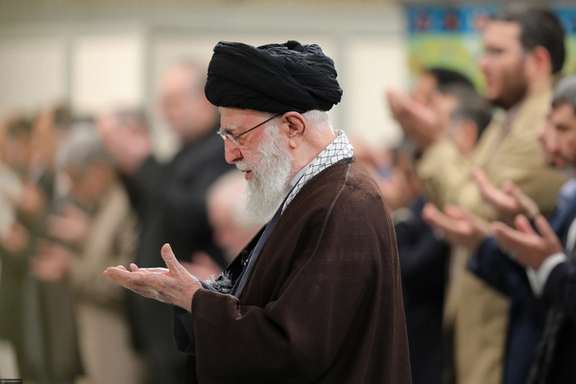 Iran’s ruler Ali Khamenei during a meeting in Tehran on March 25, 2024