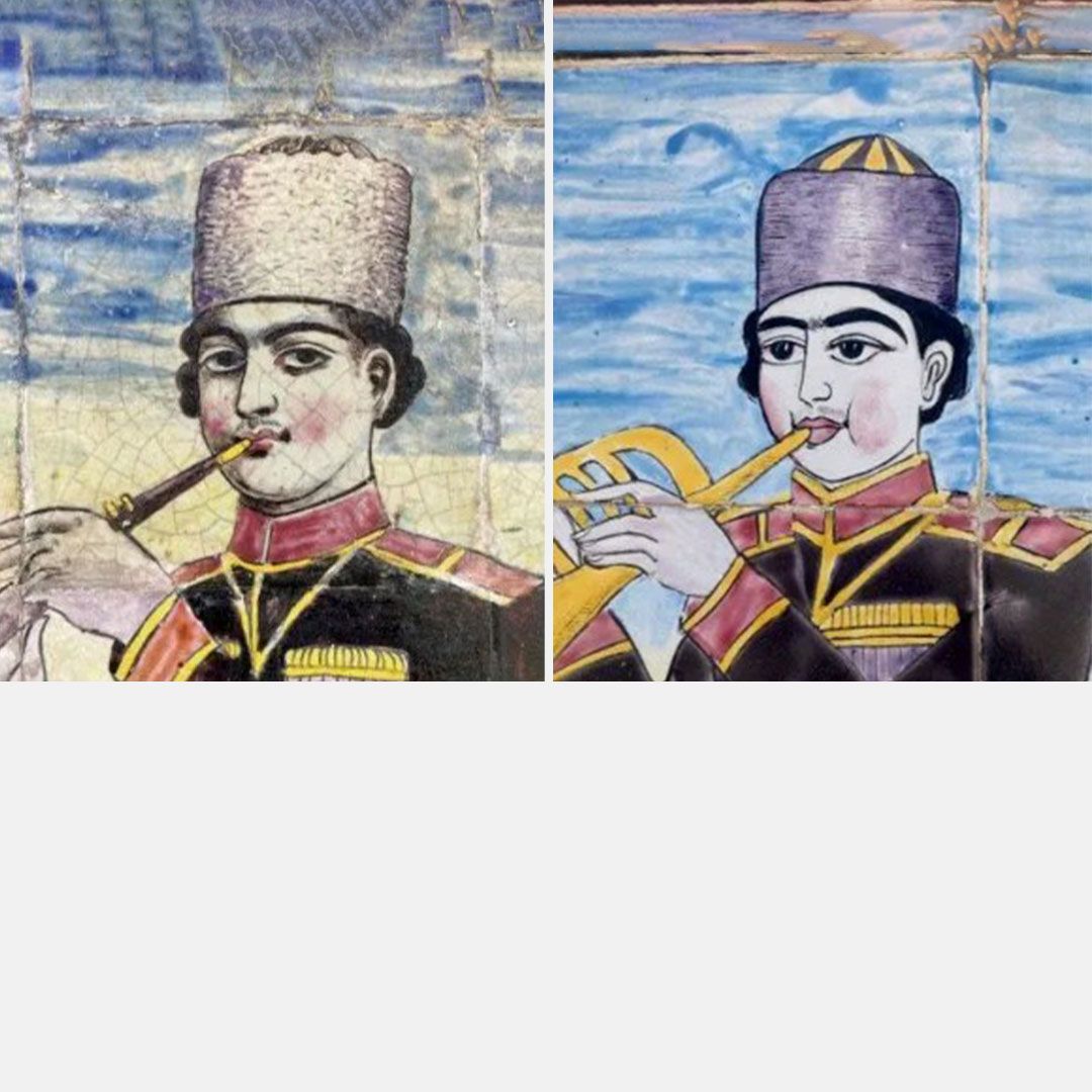 گزارشی از «فاجعه» در مرمت یک اثر تاریخی در کاخ گلستان