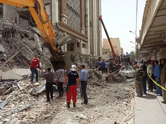 شمار قربانیان ریزش ساختمان متروپل در آبادان افزایش یافت