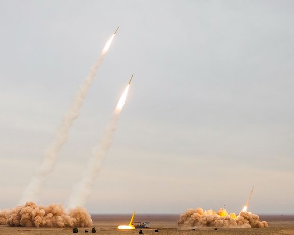 Iran firing ballistic missiles on December 24, 2021