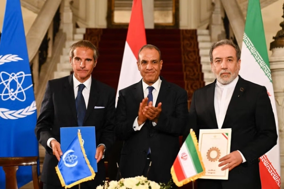 توافق جمهوری اسلامی و آژانس بین المللی انرژی اتمی./ قاهره ۱۸ شهریور