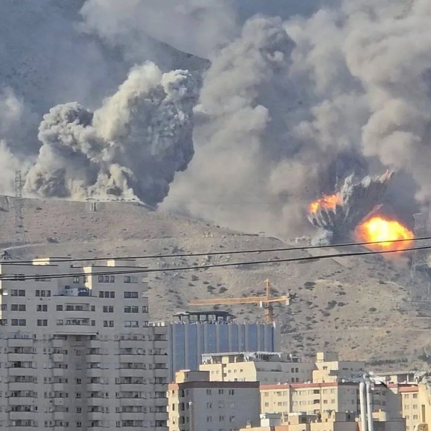 Footage aired by Al Hadath shows compressed air escaping from holes in the ground after the explosion—suggesting the presence of underground tunnels or corridors.